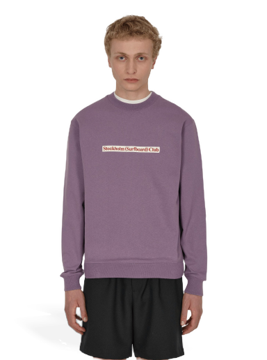 Sweatshirt Stockholm (Surfboard) Club Logo Crewneck Sweatshirt Purpur | MU1P75W GRAPE