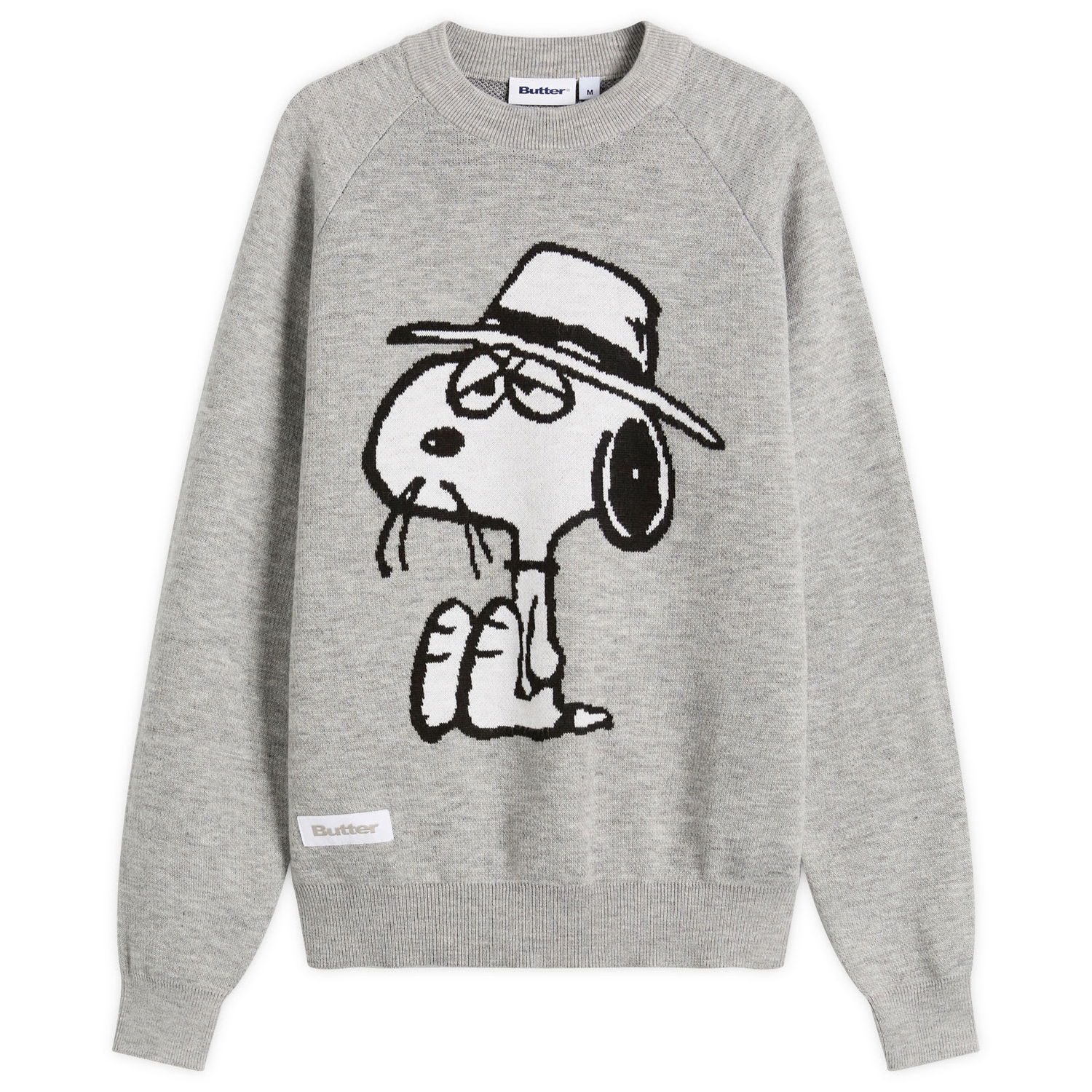 Sweater Butter Goods Peanuts Spike Knit Sweater Grå | BGBP240701-ASH, 1