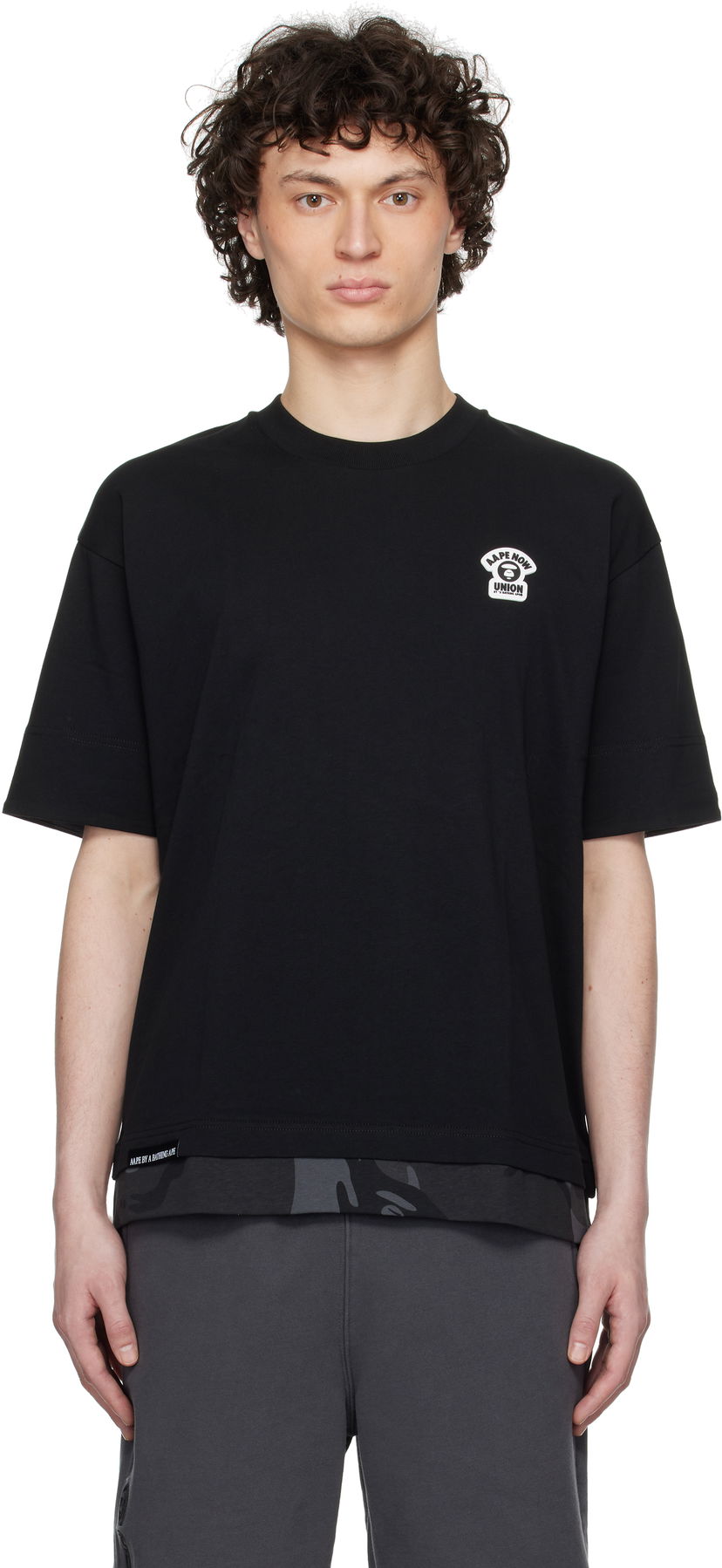 T-shirt AAPE by A Bathing Ape AAPE by A Bathing Ape Fancy Main T-Shirt Svart | AAPTEM1652XXNBKX