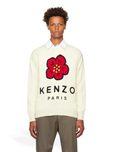 Sweater KENZO Paris Boke Flower Vit | FC65PU3453LD