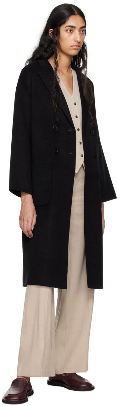 Rockar Anine Bing Dylan Double-Breasted Wool Coat Svart | A-01-4001-000, 3