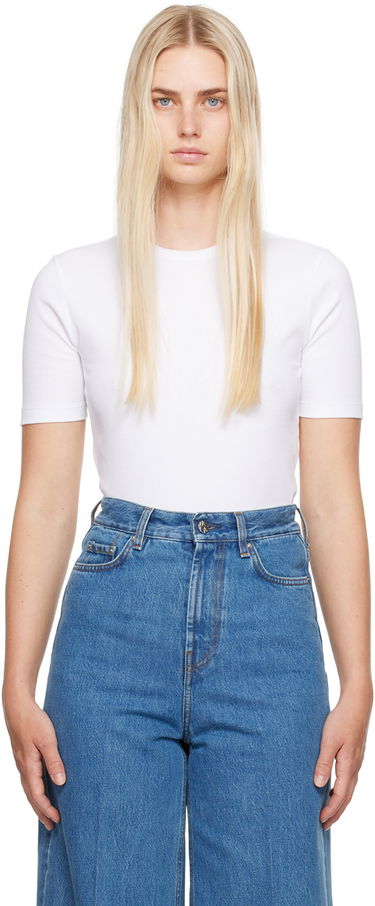 T-shirt TOTEME TOTEME Classic T-Shirt Vit | 243-WRT0411-FB0094, 0