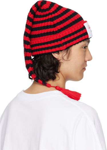 Mössa Charles Jeffrey Loverboy Charles Jeffrey LOVERBOY Sloppy Giuseppe Knit Beanie with Tassel Röd | 54131003, 2