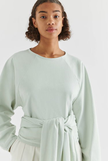 Sweatshirt AXEL ARIGATO Drape Tie-Front Grön | A2112002, 4