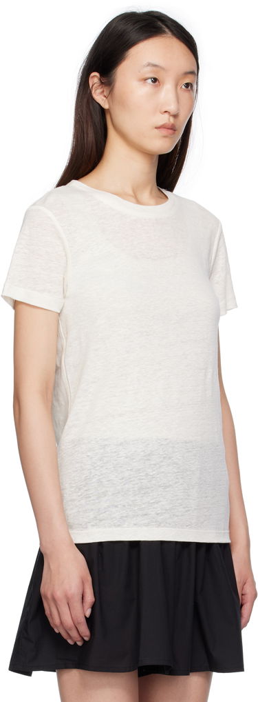 T-shirt Baserange Baserange Sevinc T-Shirt Vit | TOST-JL-SU25, 1