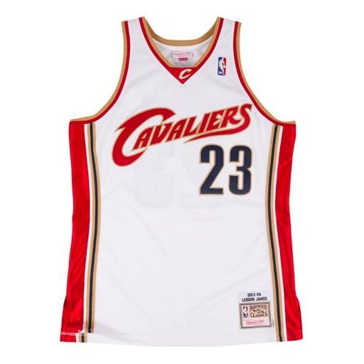 Jersey Mitchell & Ness Mitchell & Ness Cleveland Cavaliers LeBron James Authentic Jersey Vit | AJY4CP19125-CCAWHIT03LJA, 0