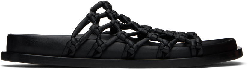 Sneakers och skor Jil Sander Jil Sander Hand-Knotted Sandals Svart | J15WX0008_P5810