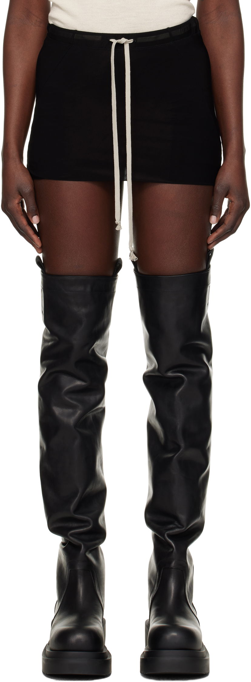 Kjol Rick Owens Rick Owens Hollywood Bud Shorts Svart | RP01E7314 BZ