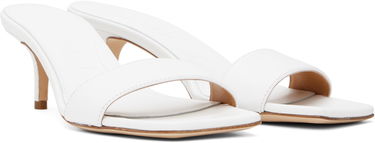 Tillbehör Aeyde Aeyde Ilvy Leather Mules Vit | A11-HS-GAIS55TB155-SS25-1020-007, 3