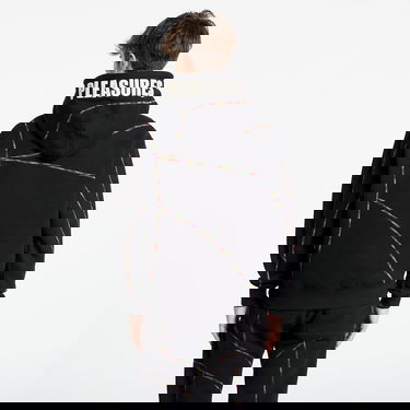 Sweatshirt Pleasures Vein Hoodie Svart | P23W032 BLACK, 2