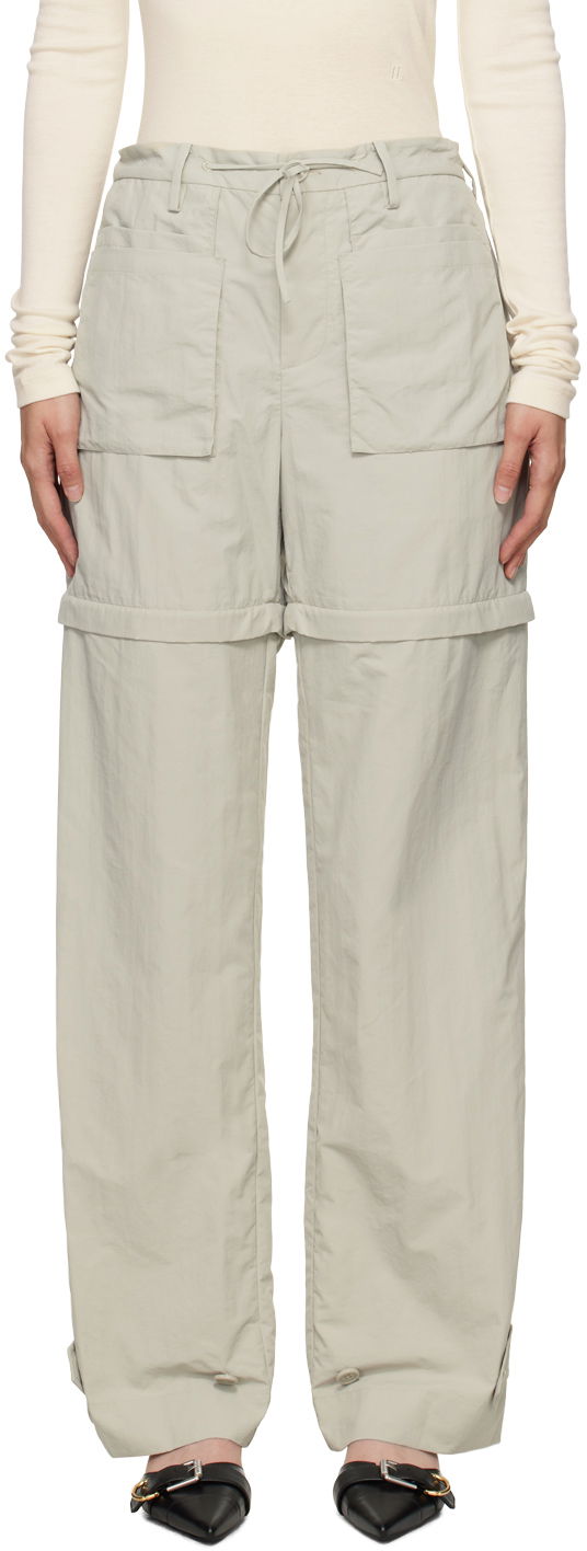 Byxor Helmut Lang Helmut Lang Convertible Utility Trousers Grön | O05HM201