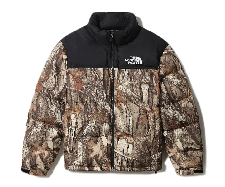 Pufferjacka The North Face 1996 Retro Nuptse Packable Jacket Kelp Tan Forest Floor Print Brun | NF0A3C8D-047, 0