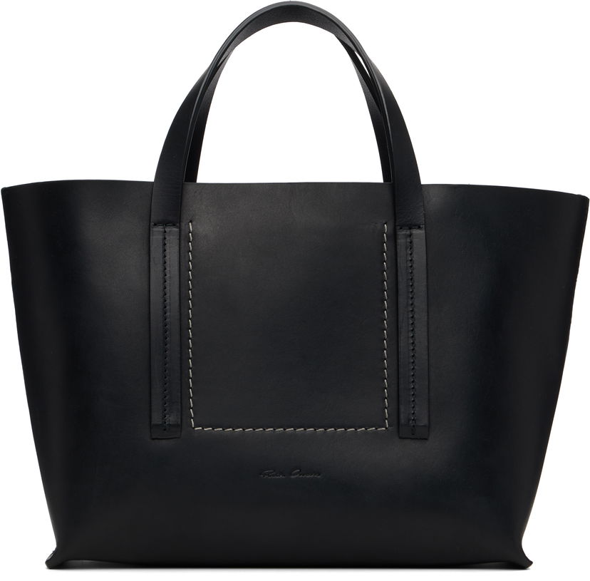 Tygpåse Rick Owens Rick Owens Concordians Mini Shopper Tote Svart | RA02E0764 LGE