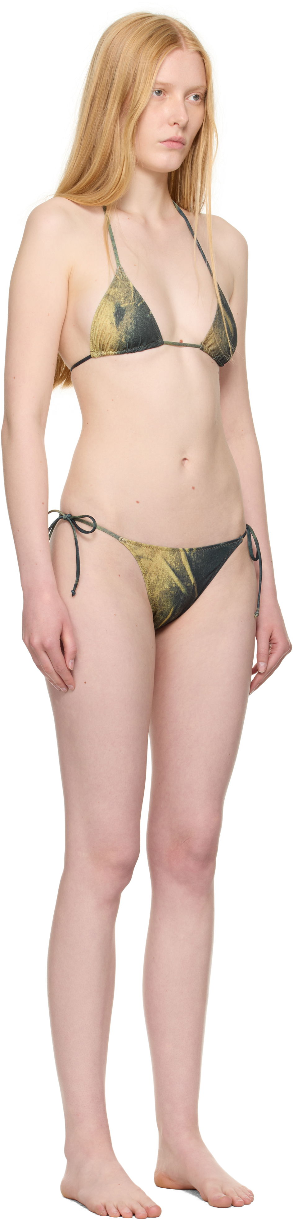Badkläder Jean Paul Gaultier Jean Paul Gaultier Water Body Print Bikini Grön | 25/03-W-BS030-J010P-4812, 1