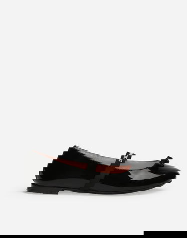 Sneakers och skor Dolce & Gabbana Patent Leather Ballet Flats With Bow Svart | D11294A483180999, 0