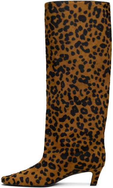 Sneakers och skor TOTEME Wide Shaft Calf Hair Boots Brun | 243-WAS3114-LE0070, 2