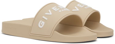 Tillbehör Givenchy Givenchy Embossed Pool Slides Beige | BE3076E1KU270, 3