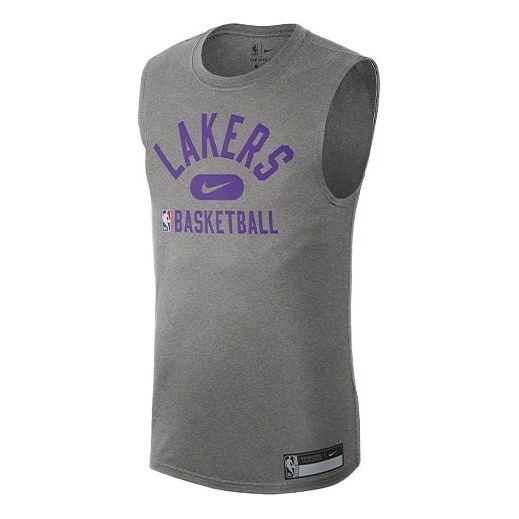 Linne Nike Los Angeles Lakers Basketball Training Sleeveless Shirt Grå | DM3228-063