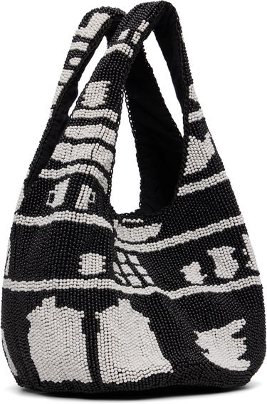 Tygpåse JW Anderson JW Anderson Mini Beaded House Pattern Shopper Tote Flerfärgad | HB0744-FA0470, 2
