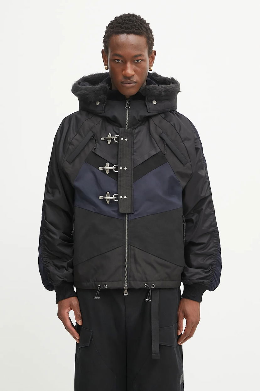 Bomberjacka Andersson Bell Norwegian N2B Hooded Padded Jacket with Fur Trim and Toggle Closures Flerfärgad | awa690u