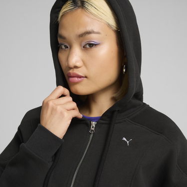 Sweatshirt Puma The Fast Race Cropped Hoodie Svart | 626650_01, 1