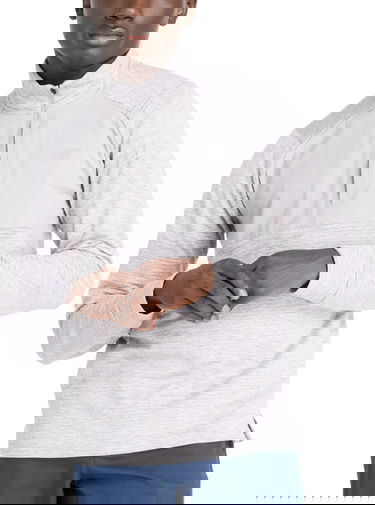 Sweatshirt New Balance Athletics Heat Grid Half-Zip Top Vit | mt43204-ag, 0