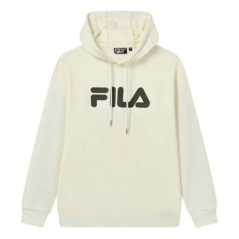 Sweatshirt FILA Classic Logo Hoodie Vit | F51U238298F-IV