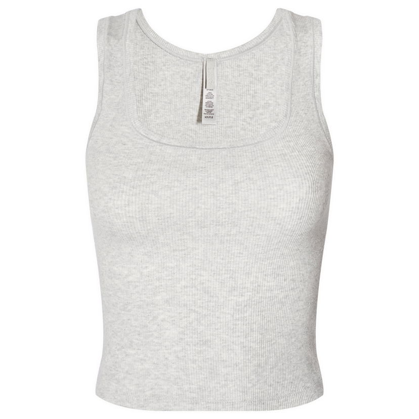 Linne SKIMS Rib Tank Top Grå | AP-TNK-0038-LHG