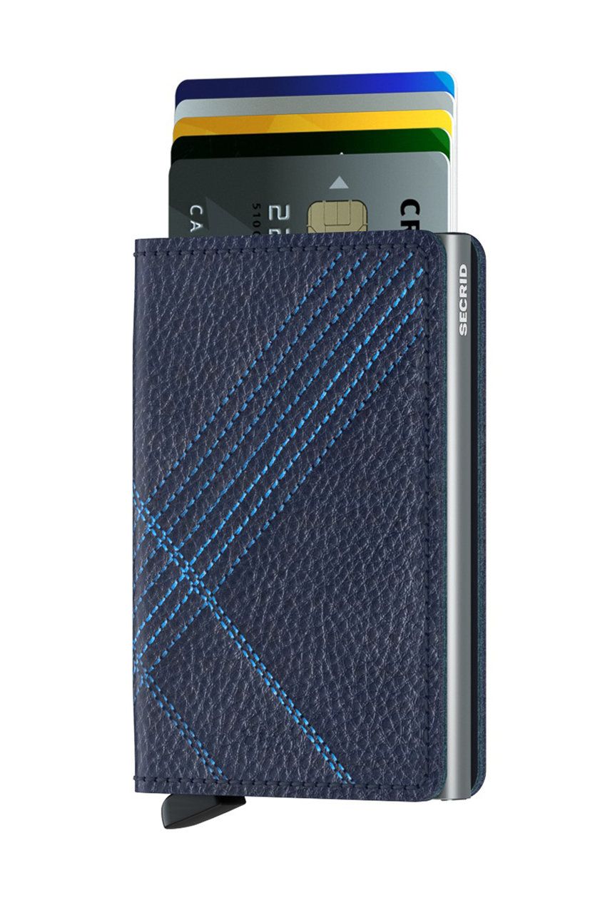 Plånbok Secrid Leather Wallet Blå | SSt.Linea.Navy, 0