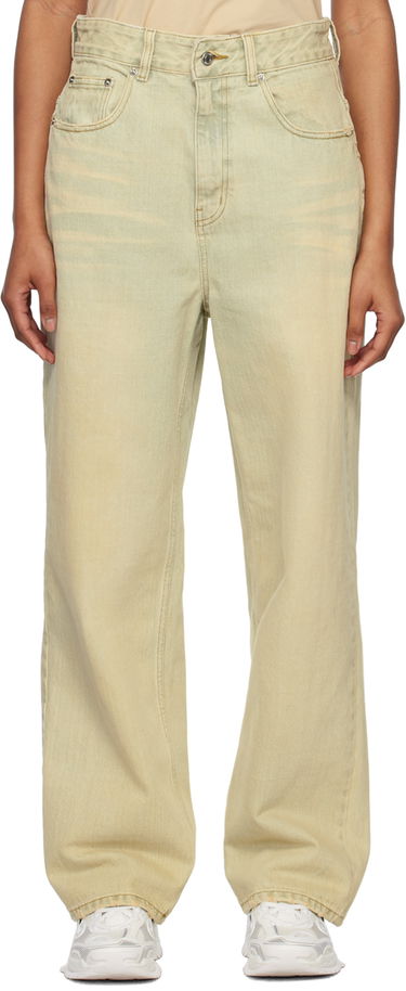 Jeans We11done Wide-Leg Jeans Grön | WD-DP1-23-357-W-BG, 0