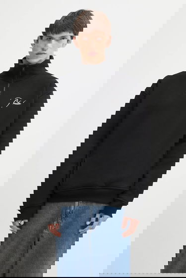 Sweatshirt Rhude Classique quarter zip sweatshirt with logo Svart | RHFW25ST01012, 0