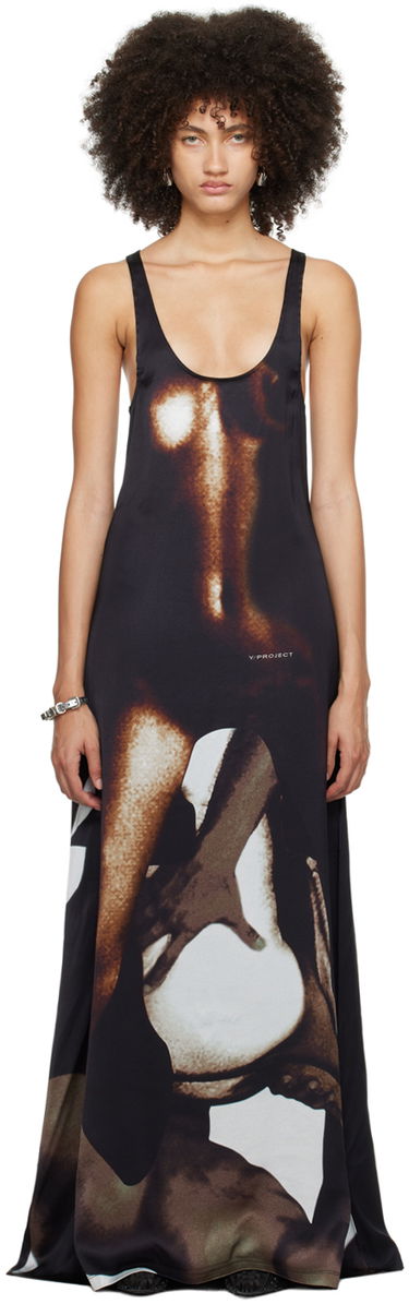 Klä Y/PROJECT Y/Project Body Collage Maxi Dress Svart | WTSDRESS75-S25, 0