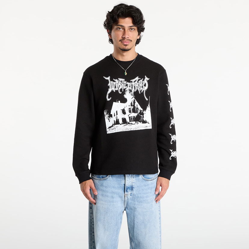Sweatshirt Wasted Paris Wasted Paris Ignited Thermal Sweatshirt Svart | WP_000297