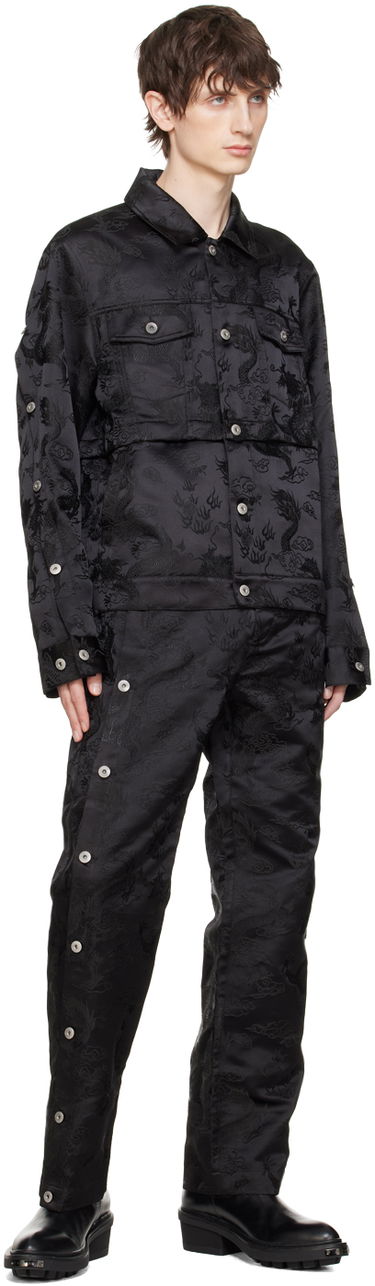 Jacka Feng Chen Wang Feng Chen Wang Dragon Jacquard Convertible Jacket Svart | FUS17JK07, 4