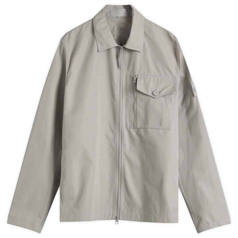Vindjacka Stone Island Ghost Piece Weatherproof Canvas Shirt Jacket Grå | K1S151200007-V0064