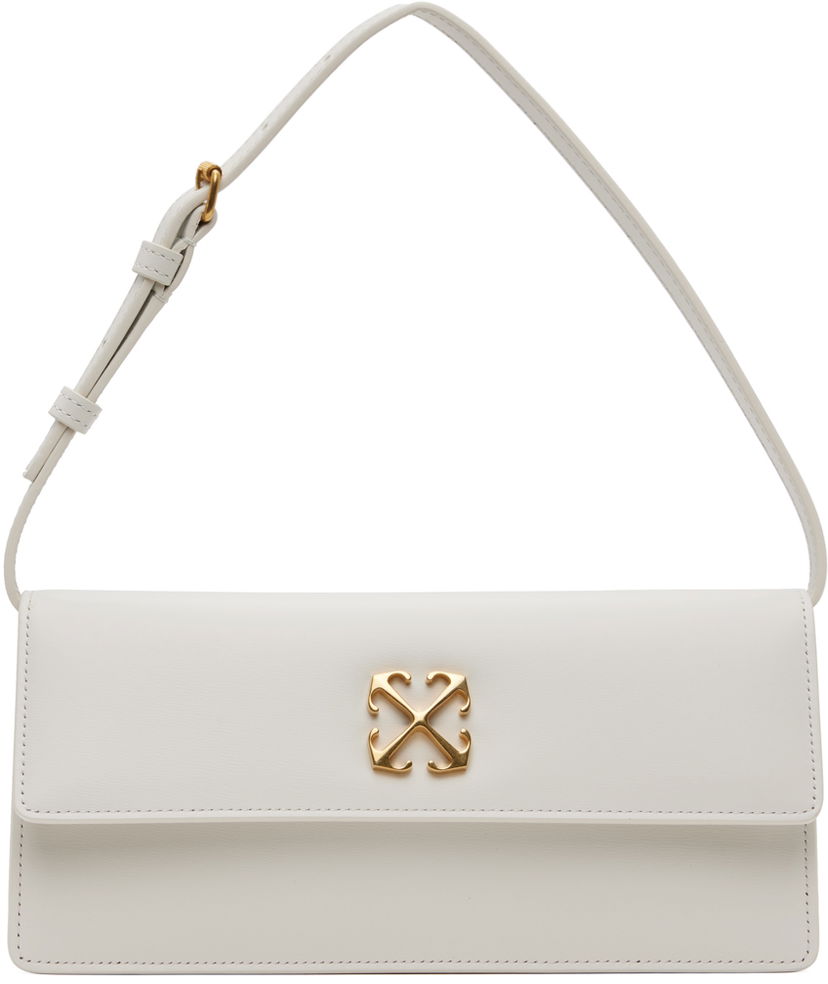Axelväska Off-White Jitney 1.0 Shoulder Bag Vit | OWNN172C99LEA0010400