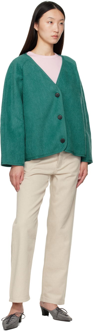 Jacka Baserange Fortu V-Neck Button-Up Cardigan Jacket Grön | OUFJ-BW-AU25, 3