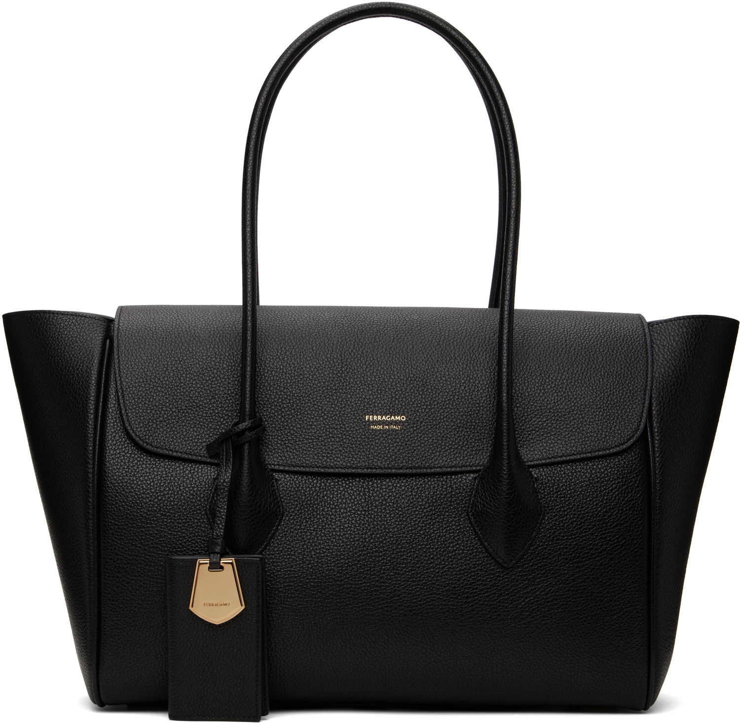 Tygpåse FERRAGAMO Ferragamo East-West XL Tote Svart | 770541, 0