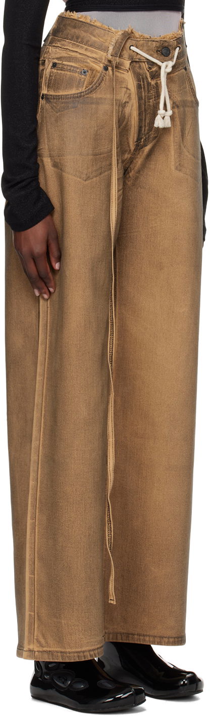 Jeans Ottolinger Ottolinger Exclusive Paperbag-Waist Jeans Brun | 1702808, 1