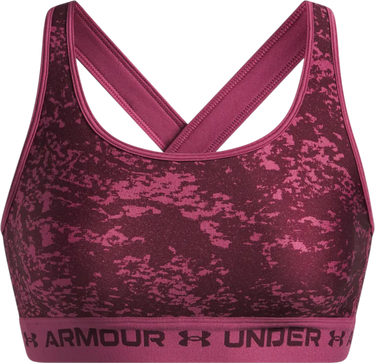 Behå Under Armour Under Armour Crossback Mid Print Sports Bra Rosa | 1361042-659, 0