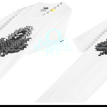 T-shirt BAPE Bathing Ape Garment Logo T-Shirt, Size Small Vit | 001TEL801048M-WHT, 0