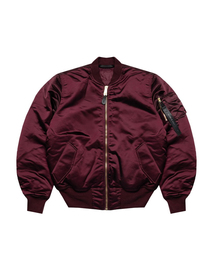 Bomberjacka Alpha Industries MA-1 Base Flight Jacket Bourgogne | 756111-608