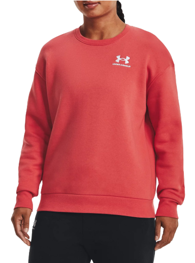 Sweatshirt Under Armour Essential Fleece Crew Röd | 1373032-638