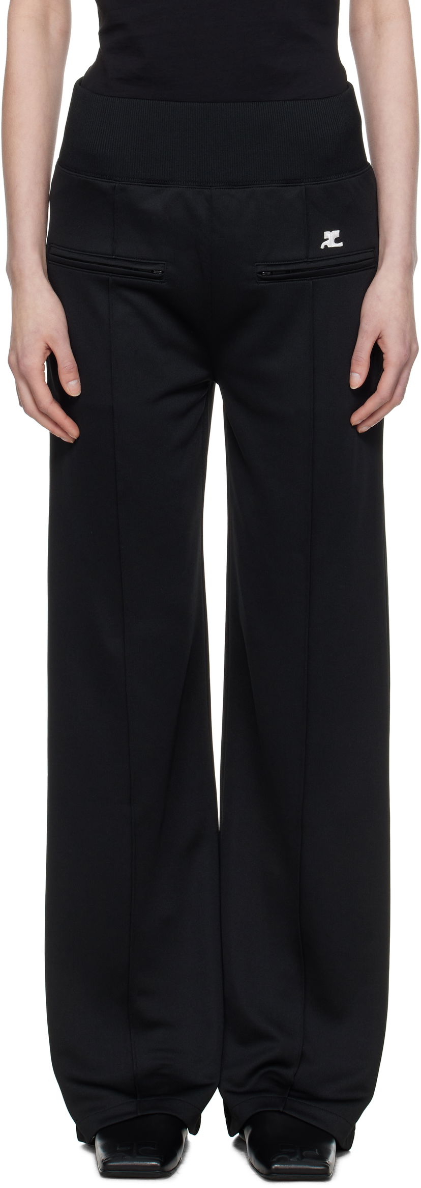 Träningsbyxor Courrèges Courrèges Interlock Tracksuit Trousers Svart | 125JPA310JS0091
