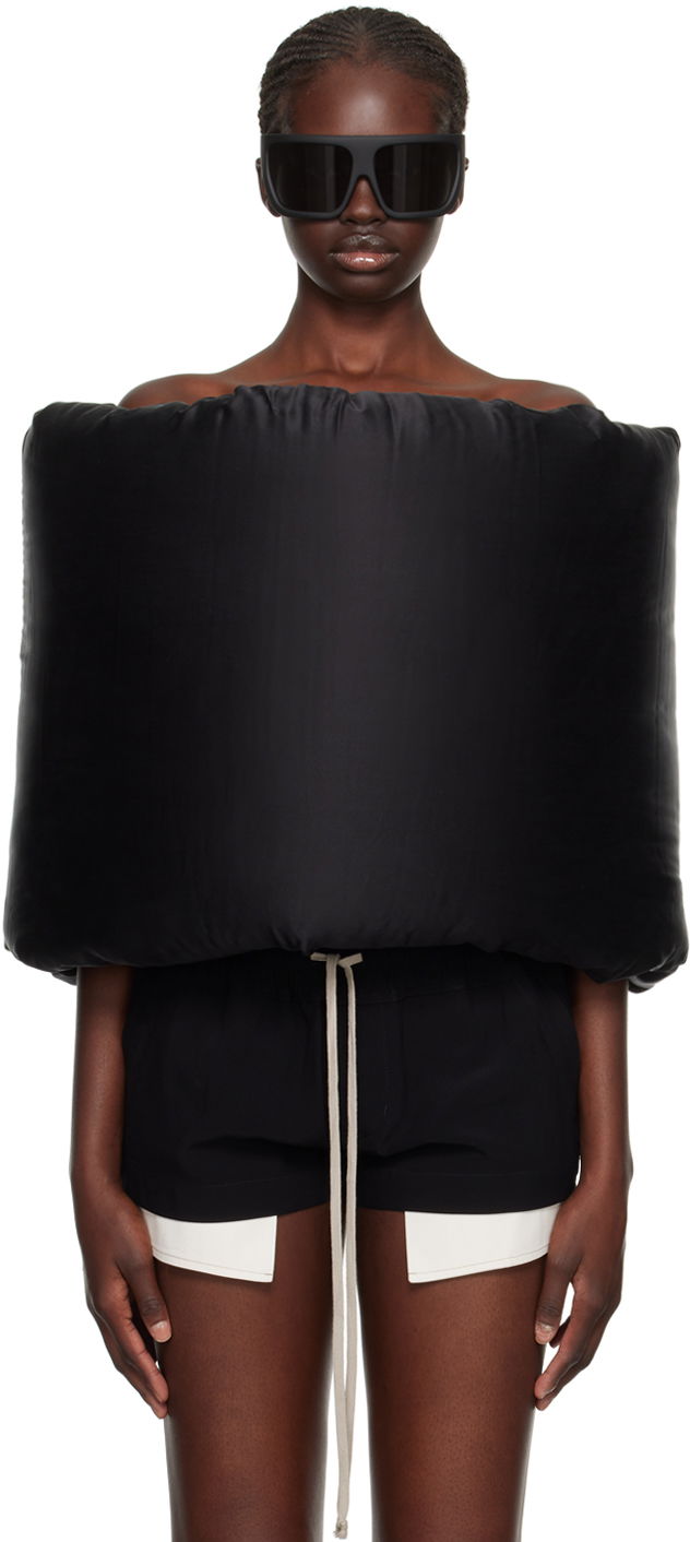 Kläder Rick Owens Donut Down Scarf Svart | RO02C1438 SCHDX