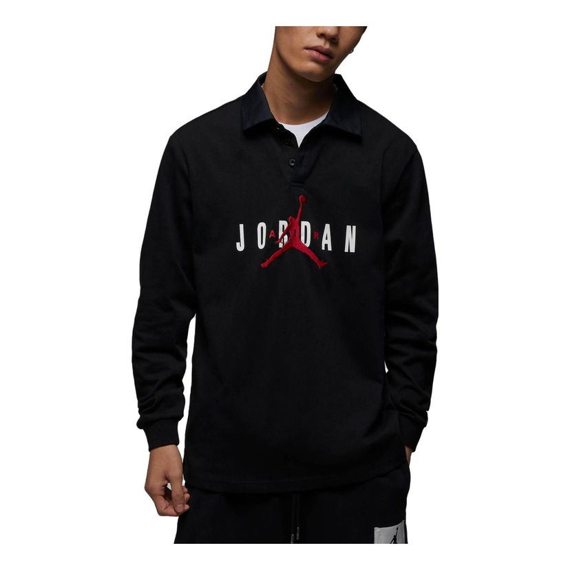 Polotröja Jordan Jordan Jumpman Logo Polo Svart | DV7655-010