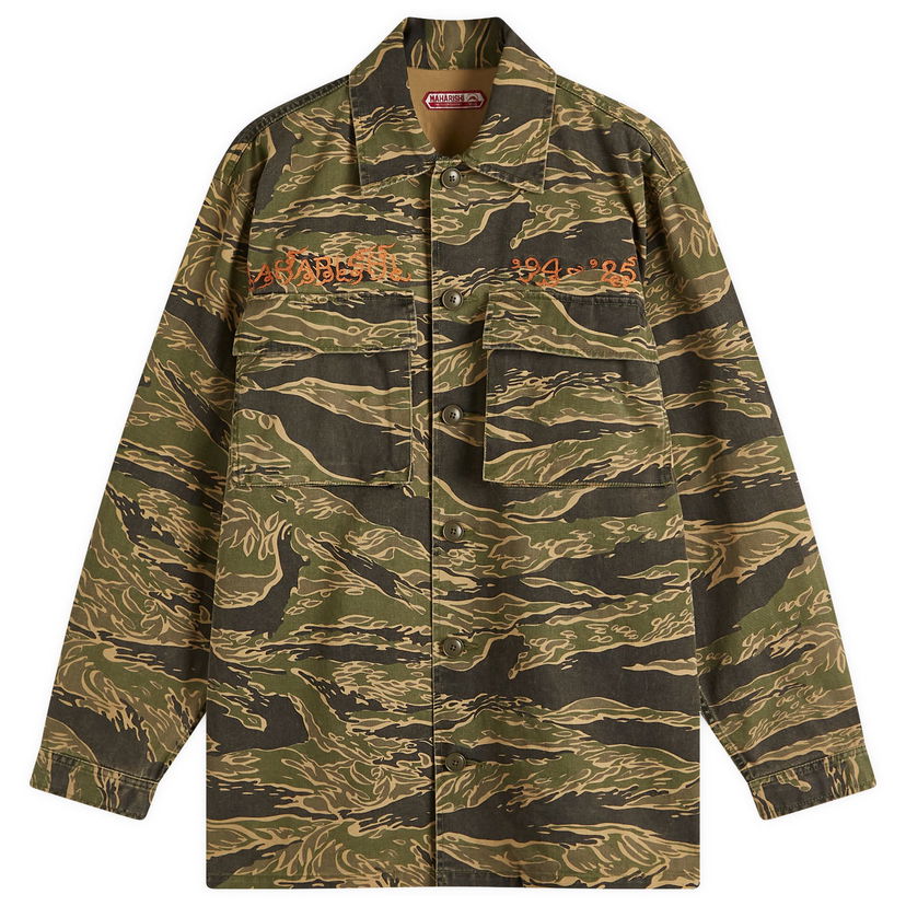 Skjorta Maharishi Maharishi Tiger Camo Advisor's Shirt Grön | 6077-GLD