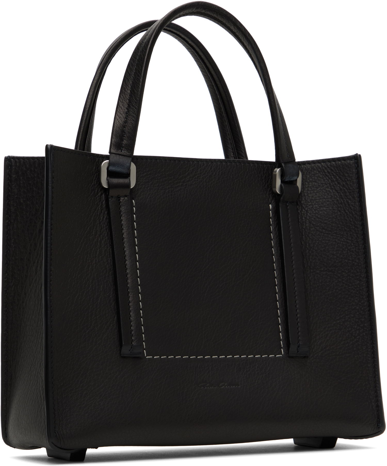 Axelväska Rick Owens Rick Owens Mini Edith Shopper Tote Svart | RA01E0652 LCN, 1