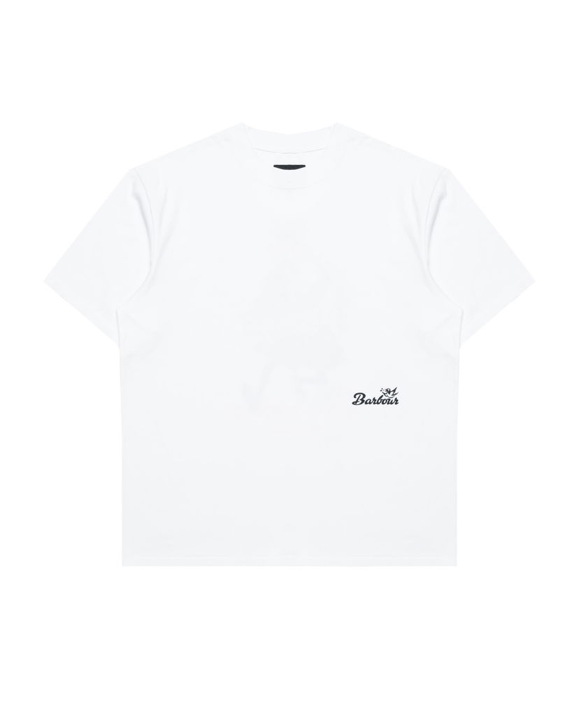 T-shirt Barbour Barbour Regence OS Fit Graphic T-Shirt Vit | MTS1402WH11