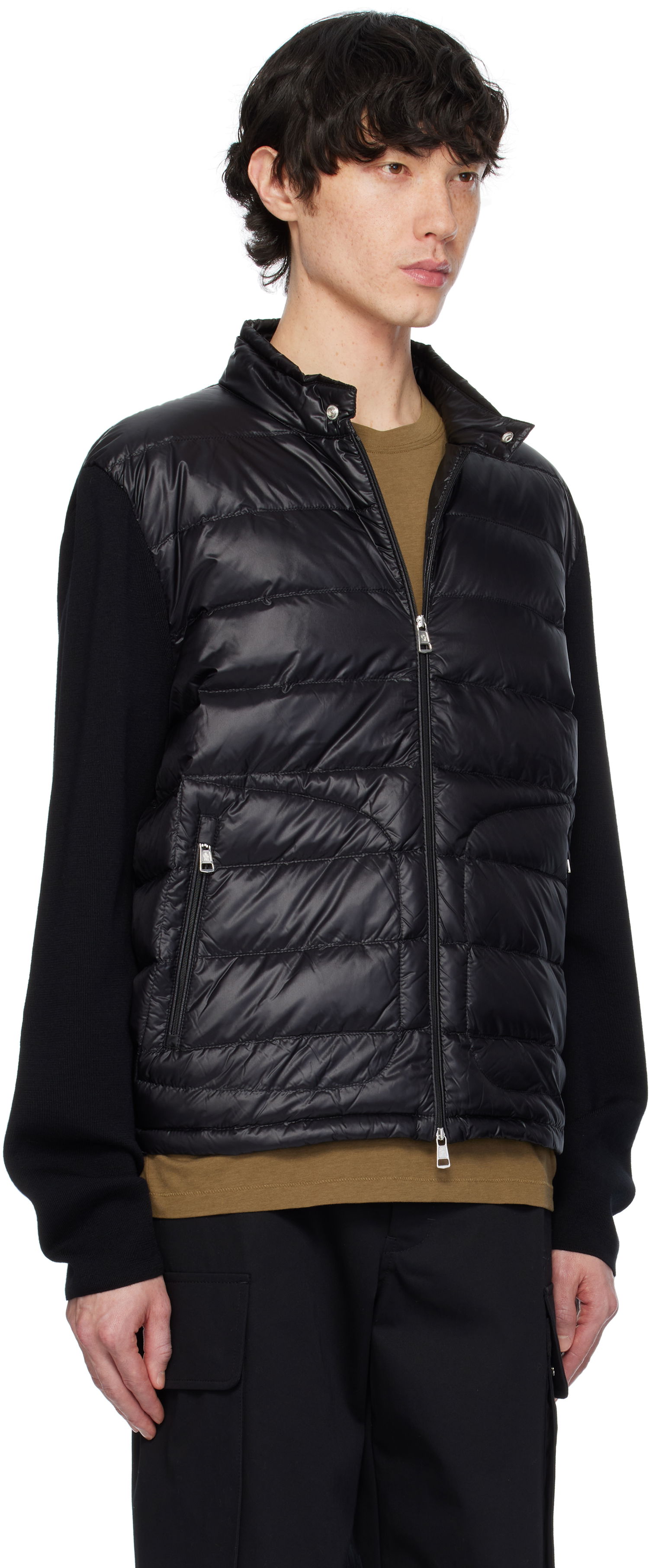 Pufferjacka Moncler Moncler Padded Zip-Up Jacket Svart | K10919B00016M1131, 1